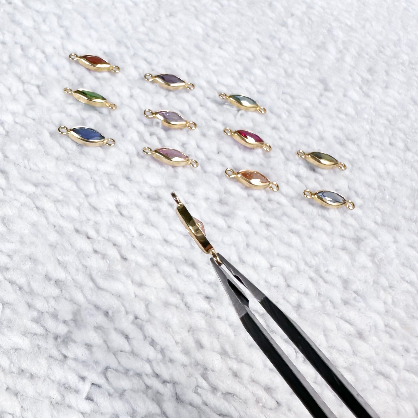 Marquise Birthstone Connectors