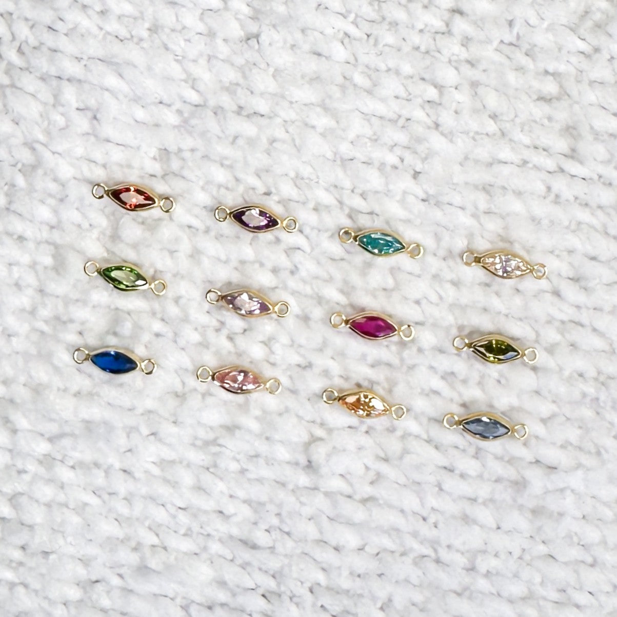 Marquise Birthstone Connectors