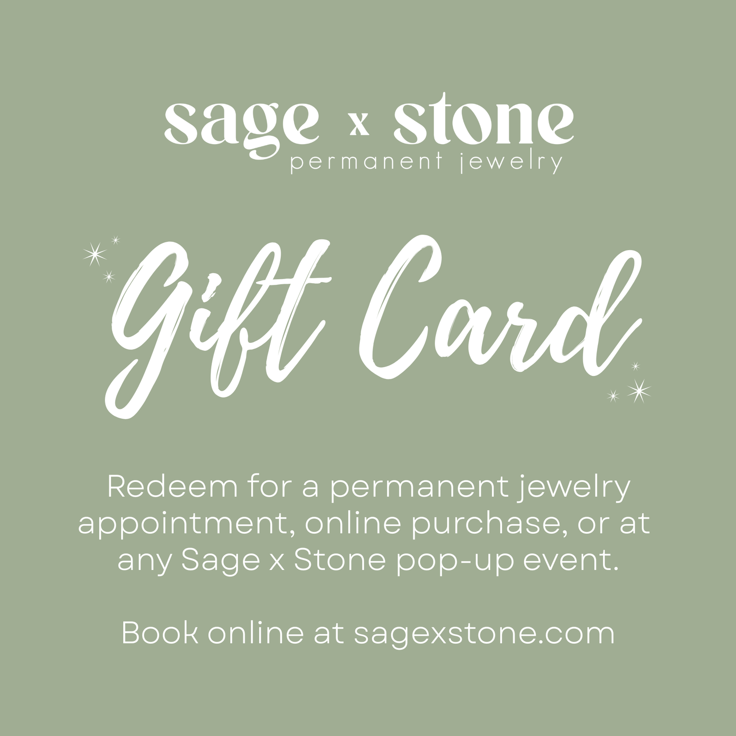 Permanent Jewelry E-Gift Card