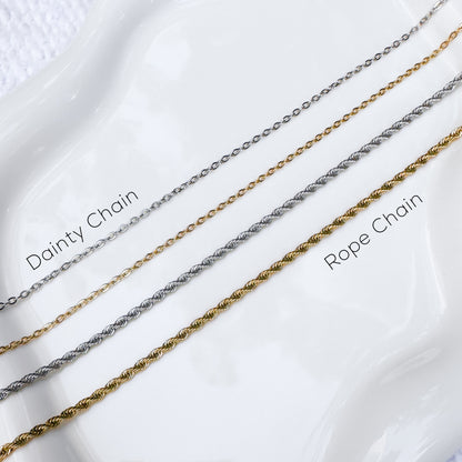 Gold Initial Pendant Necklace
