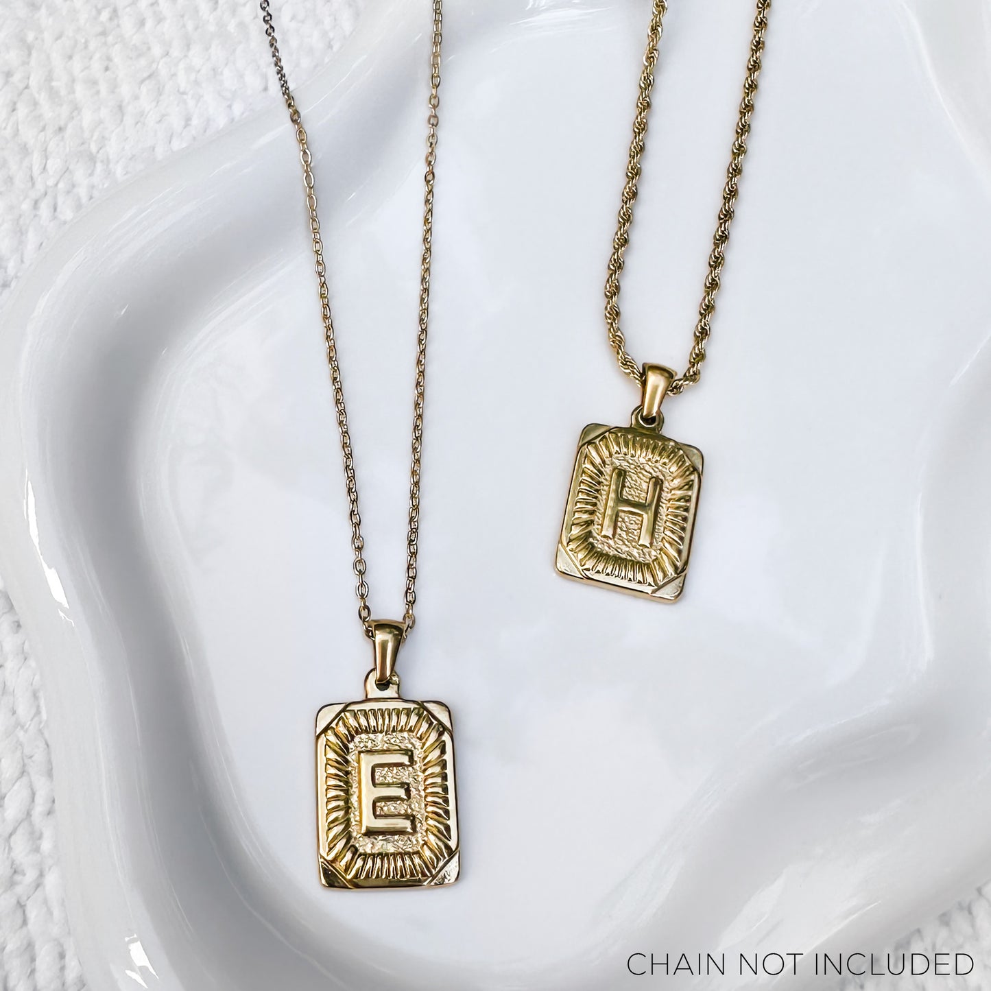 Gold Initial Pendants