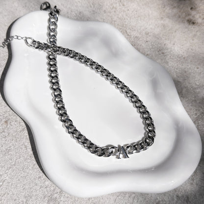 Initial Cuban Chain Necklace