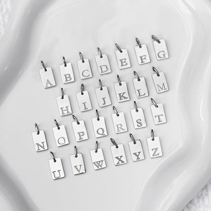 Mini Engraved Initial Pendants