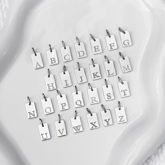 Mini Engraved Initial Pendants