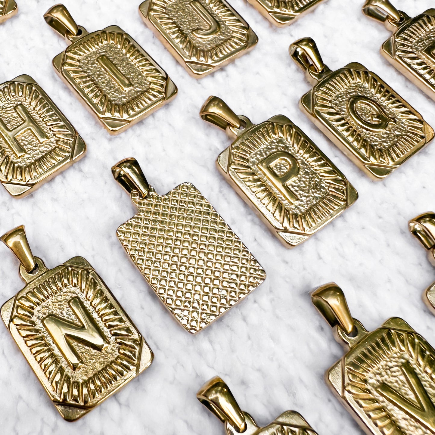 Gold Initial Pendants