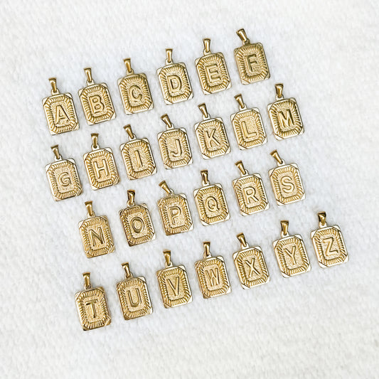 Gold Initial Pendants